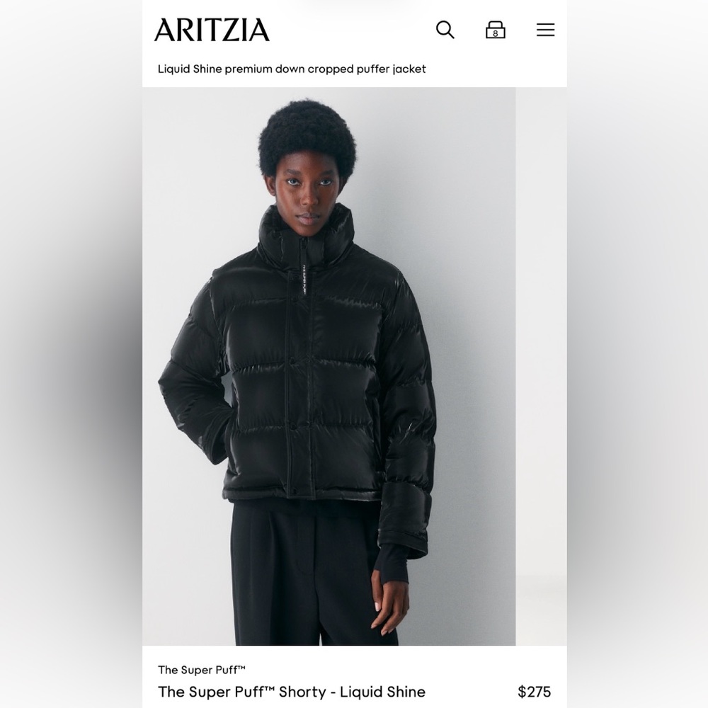 The Super Puff™ Shorty - Liquid Shine sz M